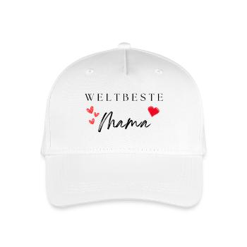 world's best mom - Organic Kids’ Baseball Cap - white - Front