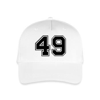 49 - Organic Kids’ Baseball Cap - white - Front
