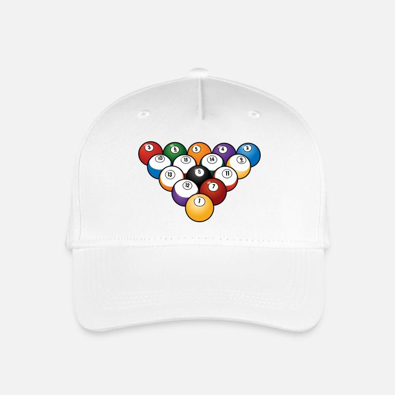 billiards - Organic Kids’ Baseball Cap - white