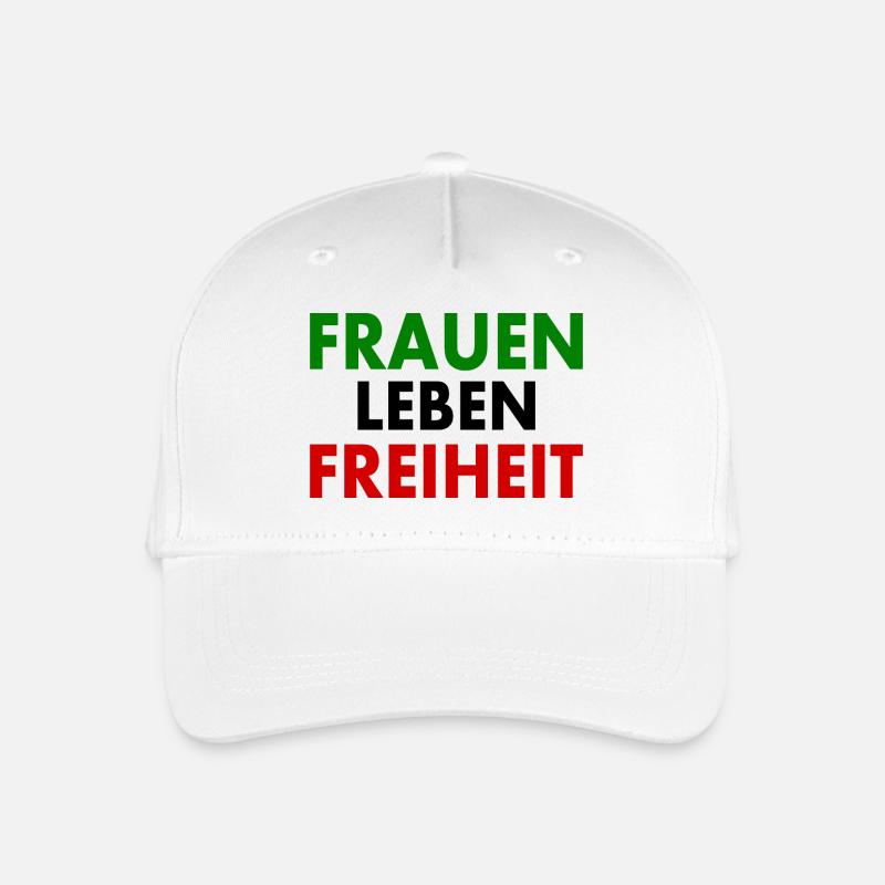 Frauen leben freiheit - Kinder Bio Basecap - Weiß