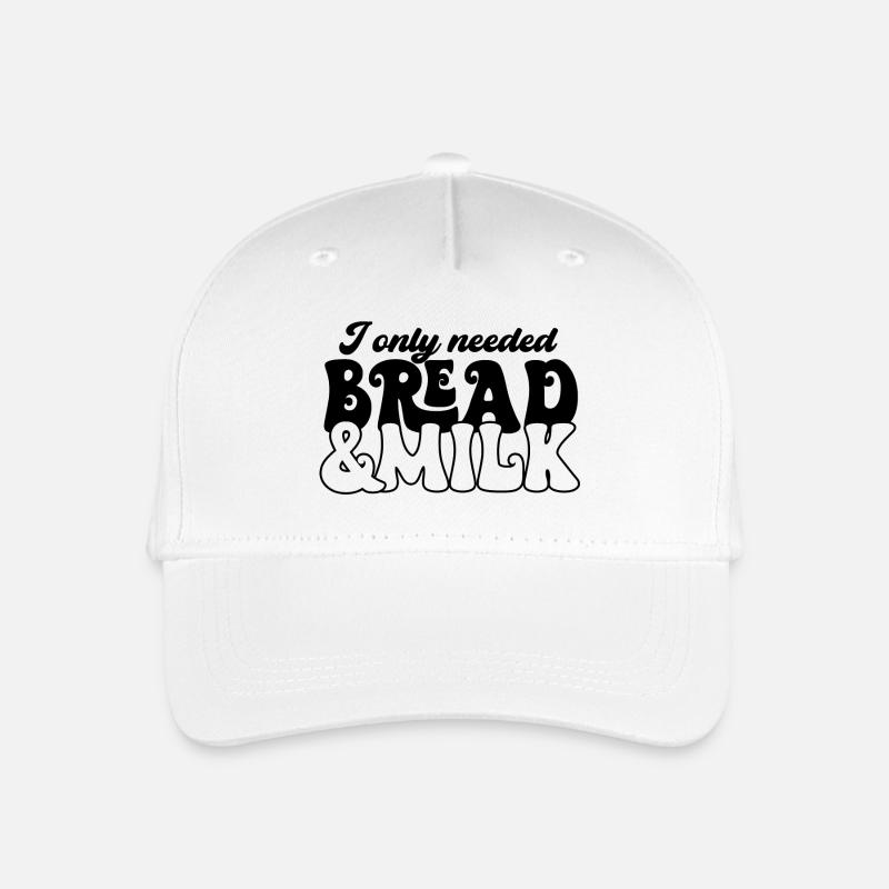 Ich brauchte nur Brot & Milch - Kinder Bio Basecap - Weiß