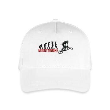 Evolution Mountainbike - Kinder Bio Basecap - Weiß - Vorne