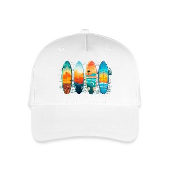 Surfboards - Organic Kids’ Baseball Cap - white - Front