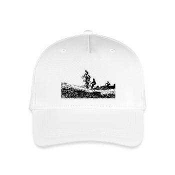 BMX - Organic Kids’ Baseball Cap - white - Front