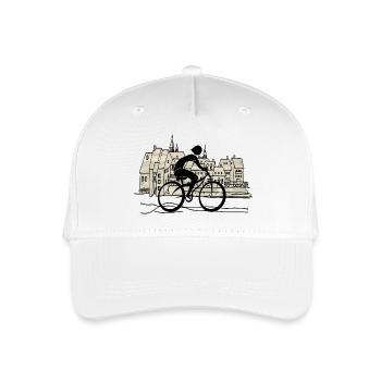 Radfahrer - Kinder Bio Basecap - Weiß - Vorne