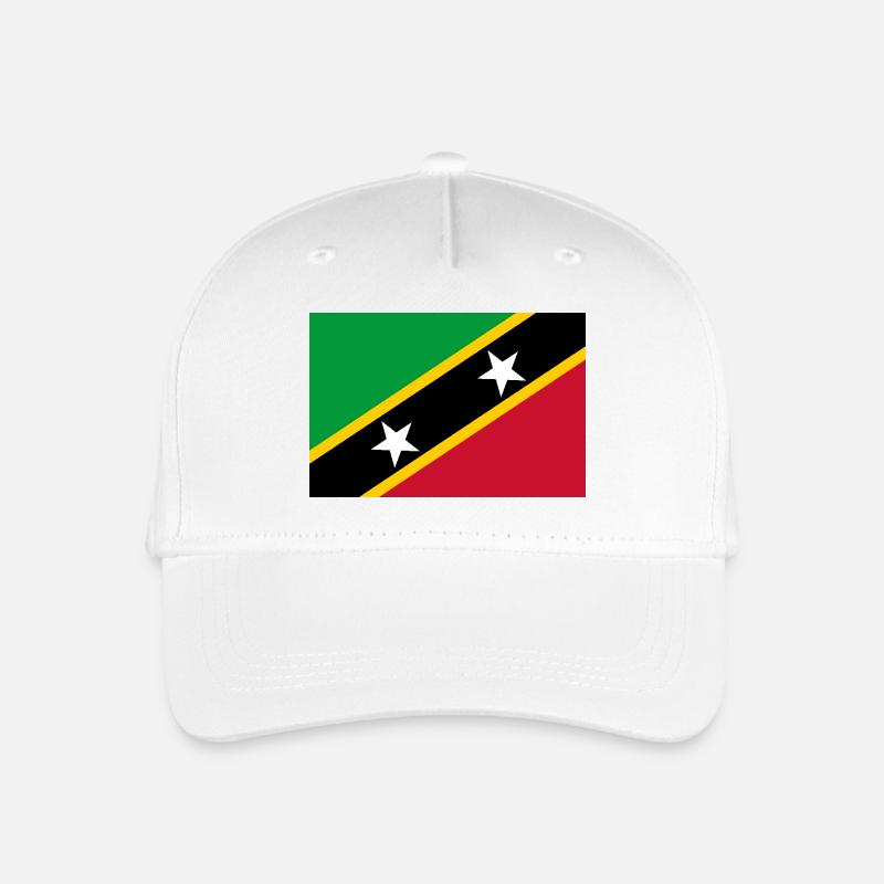 St. Kitts und Nevis - Kinder Bio Basecap - Weiß