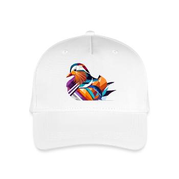 Colorful Mandarin Duck – A Touch of Exotic Elegance - Organic Kids’ Baseball Cap - white - Front