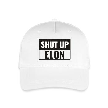 Shut up Elon! - Kinder Bio Basecap - Weiß - Vorne