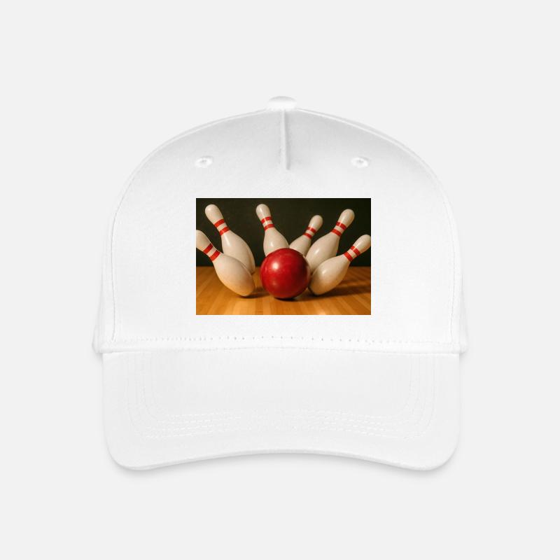 Kegeln - Kinder Bio Basecap - Weiß