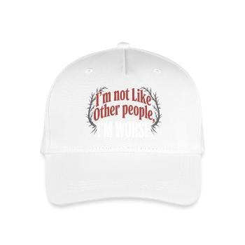 I'm Not Like Other People I'm Worse Frech Gothic - Organic Kids’ Baseball Cap - white - Front