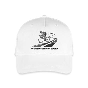 Geometrie des Speedcyclists auf der Strecke - Kinder Bio Basecap - Weiß - Vorne