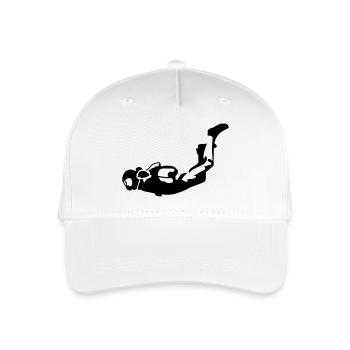 Skydiver - Organic Kids’ Baseball Cap - white - Front