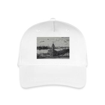 Tour de jauge du port de Hambourg rétro - Casquette de baseball bio Enfant - blanc - Devant