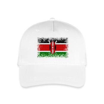 Flagge Land Kenia - Kinder Bio Basecap - Weiß - Vorne