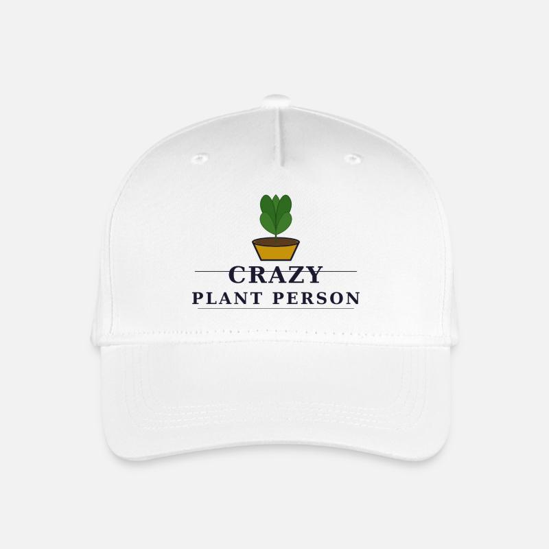 crazy plant person - Kinder Bio Basecap - Weiß