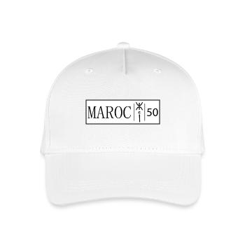 Morocco Original License Plate - Organic Kids’ Baseball Cap - white - Front