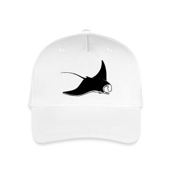 Rochen - Kinder Bio Basecap - Weiß - Vorne