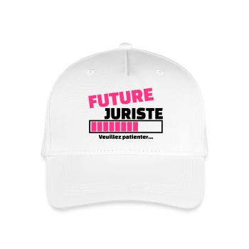 future juriste - Casquette de baseball bio Enfant - blanc - Devant