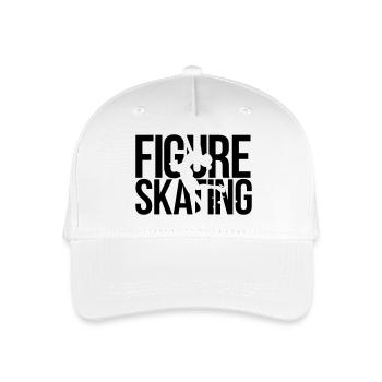 Eiskunstlauf - Kinder Bio Basecap - Weiß - Vorne