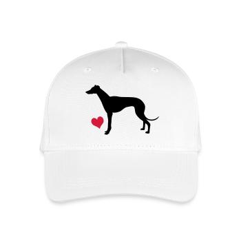 Greyhound - Organic Kids’ Baseball Cap - white - Front