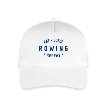 Eat Sleep Rowing Repeat - Rowing - Rowers - Organic Kids’ Baseball Cap - white - Front