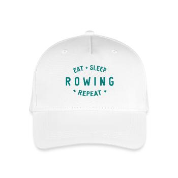 Eat Sleep Rowing Repeat - Rowing - Rowers - Organic Kids’ Baseball Cap - white - Front