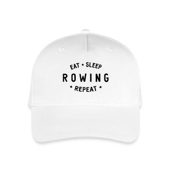 Eat Sleep Rowing Repeat - Rowing - Rowers - Organic Kids’ Baseball Cap - white - Front