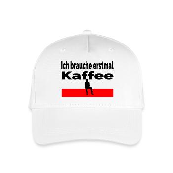 Kaffee - Kinder Bio Basecap - Weiß - Vorne