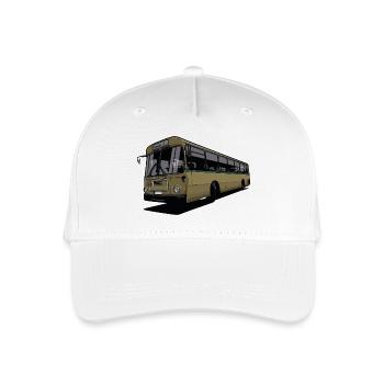 Vintage Bus // Illustration - Organic Kids’ Baseball Cap - white - Front
