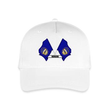wee flags text NEBRASKA - Kinder Bio Basecap - Weiß - Vorne