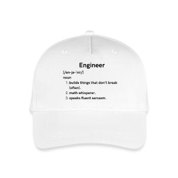 Ingenieur - Kinder Bio Basecap - Weiß - Vorne