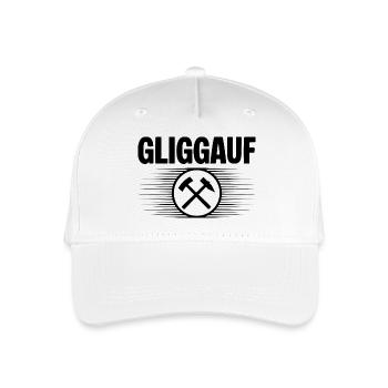 Glueck auf Mundart - Kinder Bio Basecap - Weiß - Vorne