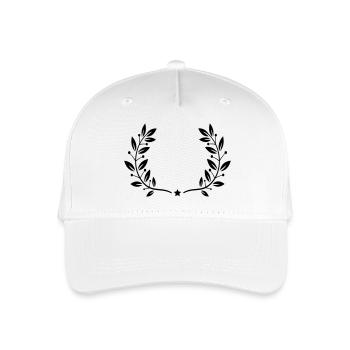 Lorbeerkranz - Kinder Bio Basecap - Weiß - Vorne
