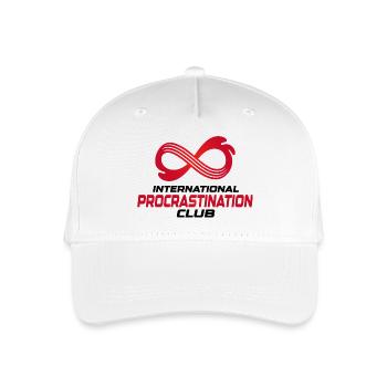International Procrastination Club - Organic Kids’ Baseball Cap - white - Front