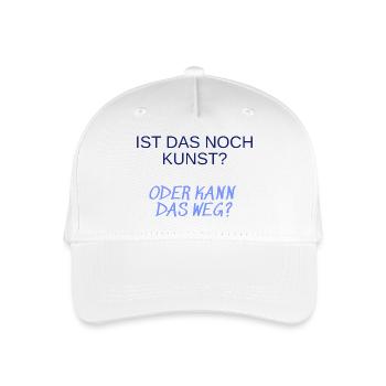 Kunstfrage: Ist Das Noch Kunst? - Kinder Bio Basecap - Weiß - Vorne