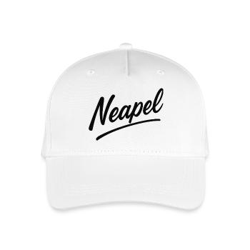Neapel Script Schriftzug - Kinder Bio Basecap - Weiß - Vorne
