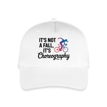 Artistic Cycling Not A Fall It's Choreography  - Organic Kids’ Baseball Cap - white - Front