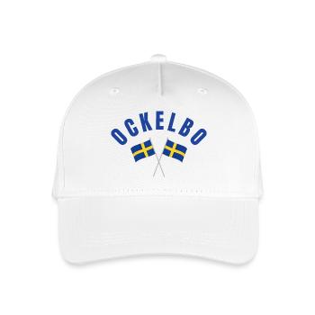 Ockelbo Schwedische Flaggen - Kinder Bio Basecap - Weiß - Vorne
