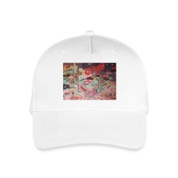 Abstract Garden of Colors - Organic Kids’ Baseball Cap - white - Front