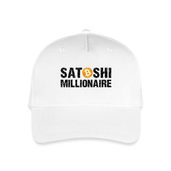 Satoshi Millionaire Cryptocurrency Bitcoin - Organic Kids’ Baseball Cap - white - Front