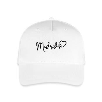 Madrid Heartbeat Spain Capital - Organic Kids’ Baseball Cap - white - Front