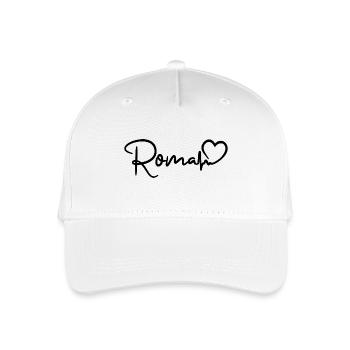 Roma Herzschlag Rom - Kinder Bio Basecap - Weiß - Vorne