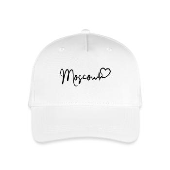 Moscow Herzschlag Russland Moskau - Kinder Bio Basecap - Weiß - Vorne