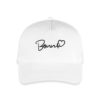 Bonn Herzschlag - Kinder Bio Basecap - Weiß - Vorne