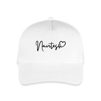 Nantes Herzschlag - Kinder Bio Basecap - Weiß - Vorne