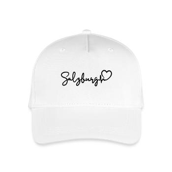 Salzburg Herzschlag - Kinder Bio Basecap - Weiß - Vorne