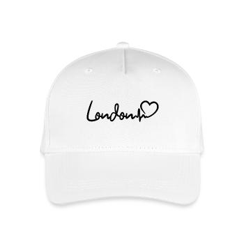 Londres Heartbeat - Casquette de baseball bio Enfant - blanc - Devant