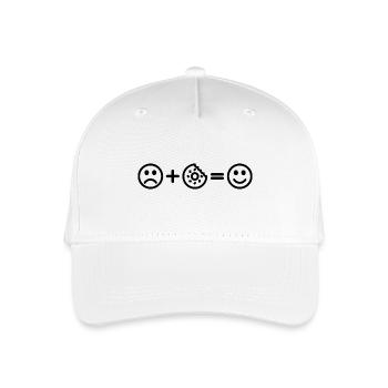 Donut Smiley - Organic Kids’ Baseball Cap - white - Front