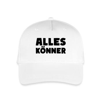 Alles Könner Experte Meister Profi - Kinder Bio Basecap - Weiß - Vorne