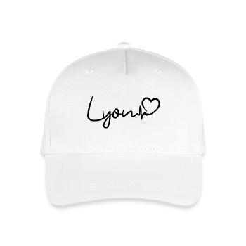 Lyon Herzschlag - Kinder Bio Basecap - Weiß - Vorne